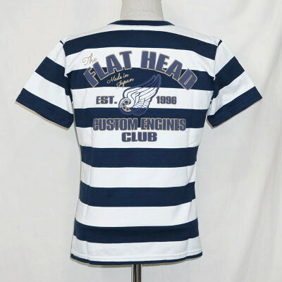 BT-0804-NVxWH-ボーダーTシャツ0804-BT0804-FLATHEAD-フラットヘッドTシャツ【送料無料】【smtb-tk】【楽ギフ_包装】