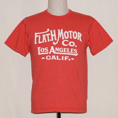 FTD-03W-ライトレッド-FTDフラットロックＴシャツ03-FTD03W-FLATHEAD-フラットヘッドＴシャツ【送料無料】【smtb-tk】【楽ギフ_包装】