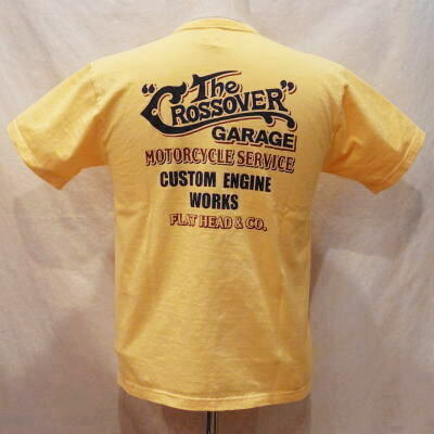 THC-112W-ライトイエロー-CROSS OVER-THC112W-FLATHEAD-フラットヘッドTシャツ【送料無料】【smtb-tk】【楽ギフ_包装】