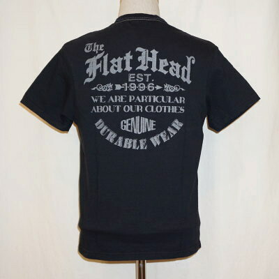 THC-180-ブラック-EST.1996-THC180-FLATHEAD-フラットヘッドTシャツ-THC系【送料無料】【smtb-tk】【楽ギフ_包装】｜アメカジ バイカー 2ND・セカンド