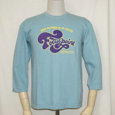 F-TKTF-002-SAX-フットボールTシャツ・七分袖Tシャツ002-FTKTF002-七分袖Tシャツ【送料無料】【smtb-tk】【楽ギフ_包装】