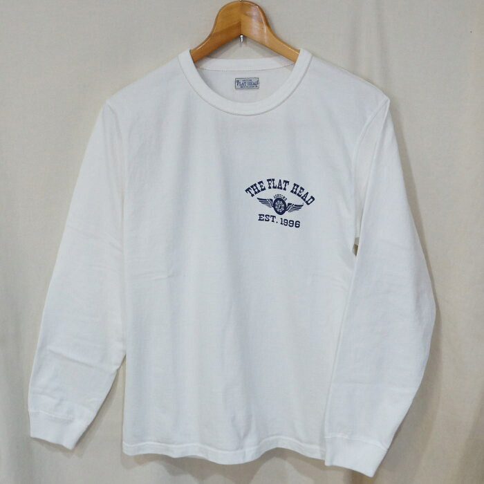 FN-THCL-102-WH-フラットヘッドロングTシャツ102-FNTHCL102-FLATHEAD-フラットヘッドロングスリーブTシャツ-長袖Tシャツ-ロンT【送料無料】【smtb-tk】【楽ギフ_包装】｜アメカジ バイカー 2ND・セカンド