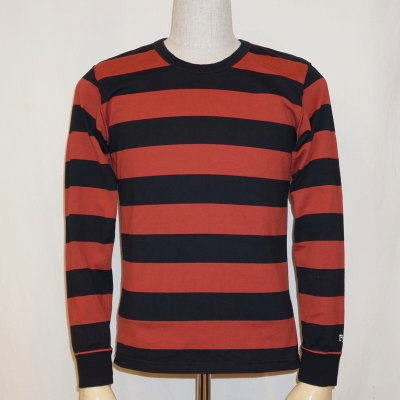 BTL-08W-ブラックブラウン-ボーダーTシャツ長袖08-BTL08W-FLATHEAD-フラットヘッドTシャツ【送料無料】【smtb-tk】【楽ギフ_包装】