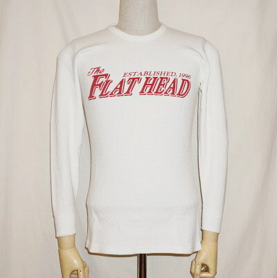 THLC-006-ホワイト-THE FLAT HEAD-THLC006-FLATHEAD-フラットヘッドサーマルTシャツ【送料無料】【smtb-tk】【楽ギフ_包装】