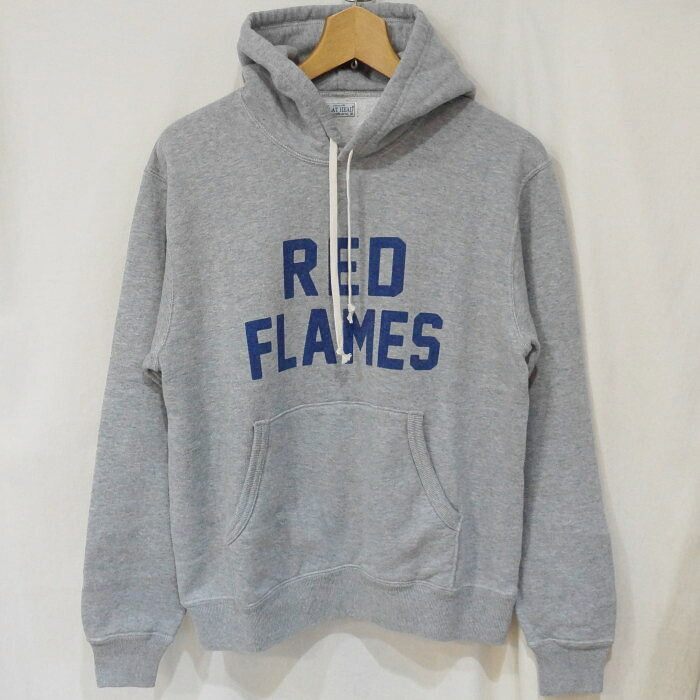 FN-SWP-202-GRY-RED FLAMES-FNSWP202-FLATHEAD-フラットヘッドパーカー【送料無料】【smtb-tk】【楽ギフ_包装】