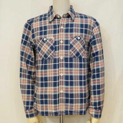 HN-74W-ブルー-ヘビーネルワークシャツ74-HN74W-FLATHEAD-フラットヘッドシャツ-HEAVYNELSHIRT-ヘビーネルシャツ【送料無料】【smtb-tk】【楽ギフ_包装】