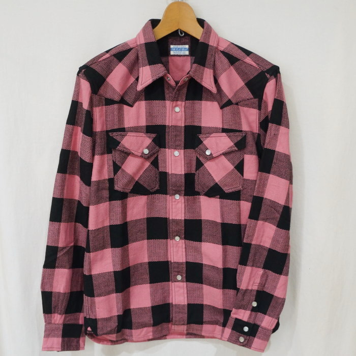 FN-SNW-101L PKxBK ブロックチェックネルウエスタンシャツ101L FNSNW101L FLATHEAD フラットヘッドシャツ BLOCK CHECK NEL SHIRT【送料無料】【smtb-tk】【楽ギフ_包装】｜アメカジ バイカー 2ND・セカンド