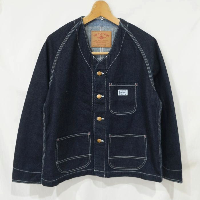 フラットヘッド　カバーオール40サイズ　着用少ない　これからの季節に最高です フラットヘッド カバーオール40サイズ 着用少ない これからの