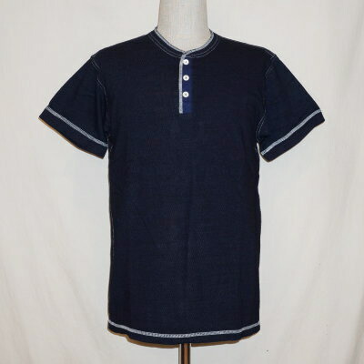 SJIT-101M-インディゴ-サムライジーンズインディゴヘンリーネックＴシャツ101M-SJIT101M-SAMURAIJEANS-サムライジーンズヘンリーネックTシャツ【送料無料】【smtb-tk】【楽ギフ_包装】