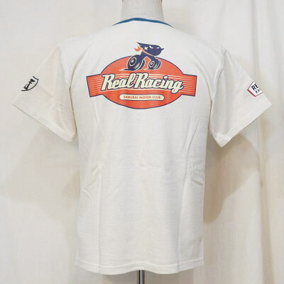 SMT19-105-IV-サムライ自動車倶楽部xリアルレーシングコラボヘンリーネック半袖Ｔシャツ19-105-SMT19105-SAMURAIJEANS-サムライジーンズTシャツ-サムライ自動車倶楽部半袖Tシャツ【送料無料】【smtb-tk】【楽ギフ_包装】