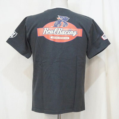 SMT19-105-LBK-サムライ自動車倶楽部xリアルレーシングコラボヘンリーネック半袖Ｔシャツ19-105-SMT19105-SAMURAIJEANS-サムライジーンズTシャツ-サムライ自動車倶楽部半袖Tシャツ【送料無料】【smtb-tk】【楽ギフ_包装】