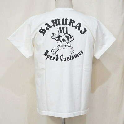 MCT18-101-ホワイト-サムライ二輪車倶楽部半袖Tシャツ18-101-MCT18101-SAMURAIJEANS-サムライジーンズTシャツ【送料無料】【smtb-tk】【楽ギフ_包装】