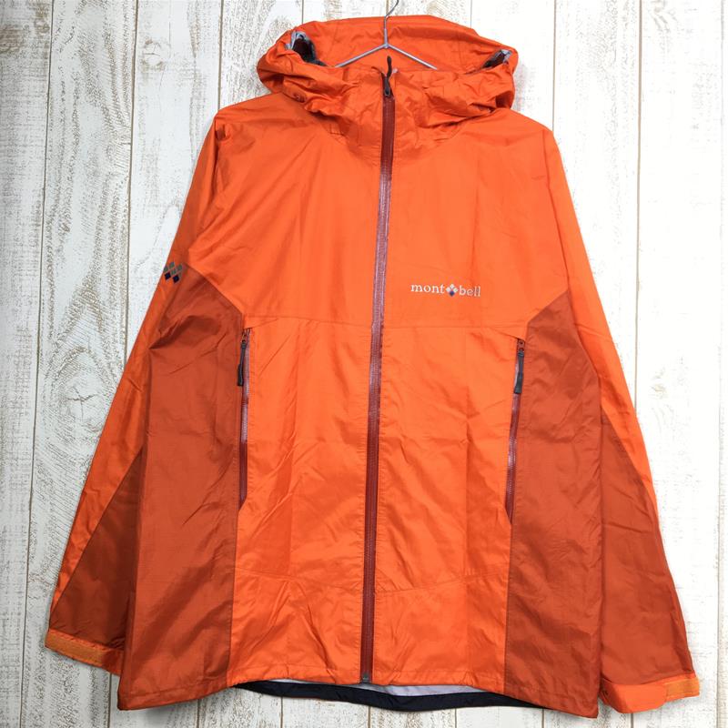 中古 Men S M モンベル ストームクルーザー ジャケット ゴアテックス Montbell Fog D フラッシュオレンジ ダーク オレンジ系 Ma2kaze Jp