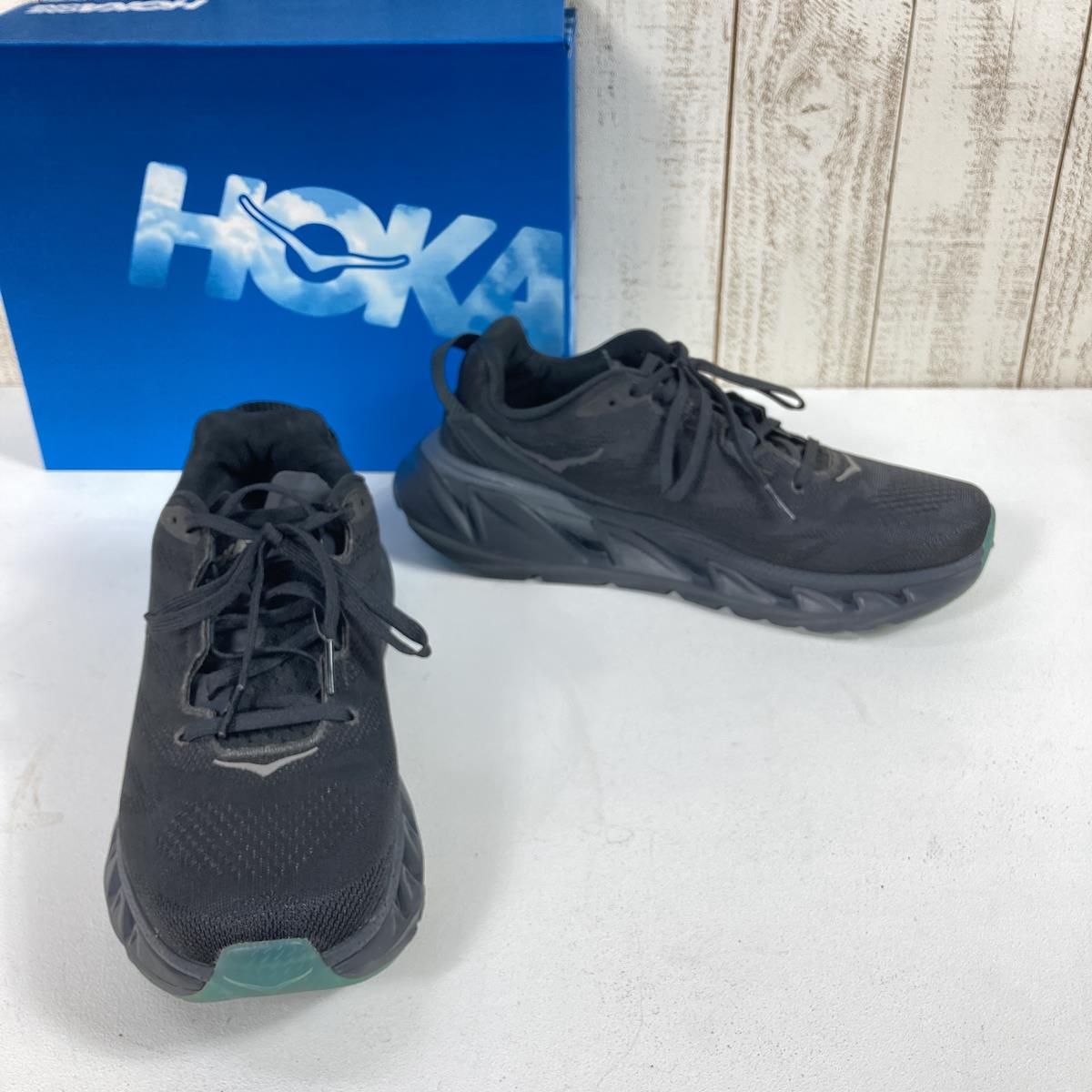 HOKA 国内発送 Elevon X スニーカー ブラック HOKA ELEVON X BLACK / OUTER ORBIT （ホカ エレヴォン X