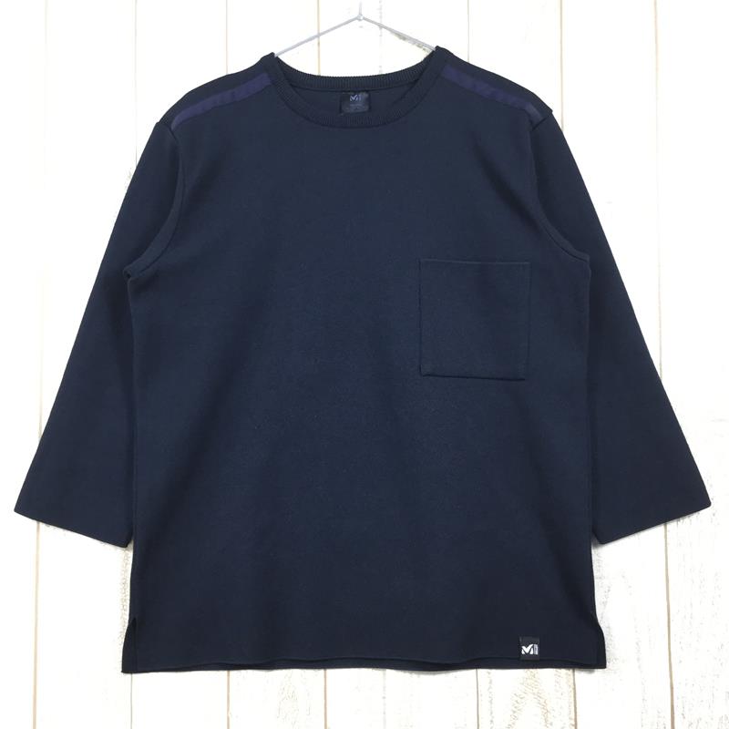 【Men\u0027s XS/S 米国海軍系】 Millet ( ミレー ) 手ごわい 編み物 ロング捩り Tough Knit Long Sleeve MIV01804 International Men\u0027s  綿織物 ロング捩りティーシャツ 労働者の一団のど首 肌付き プルオーバー ト トップス-メンズインナー-スポーツ・アウトドア