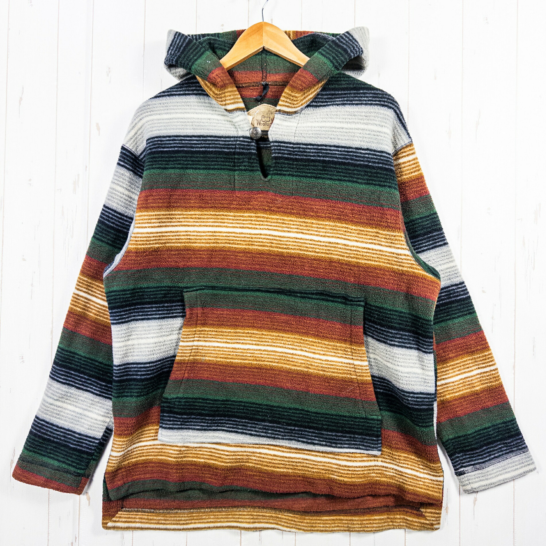 【Unisex M 赤いこと系】 1980s Woolrich ( 絨毛分限者 ) 先住民 フリース ティーシャツ フーディ ビンテージ 目あたらしい 手に入れる捉え所のない パーカ パーカー 絨毛 お召しもの トップス 肌付き プルオーバー フーディ 絨毛 z00052625 メンズインナー-スポーツ用インナー