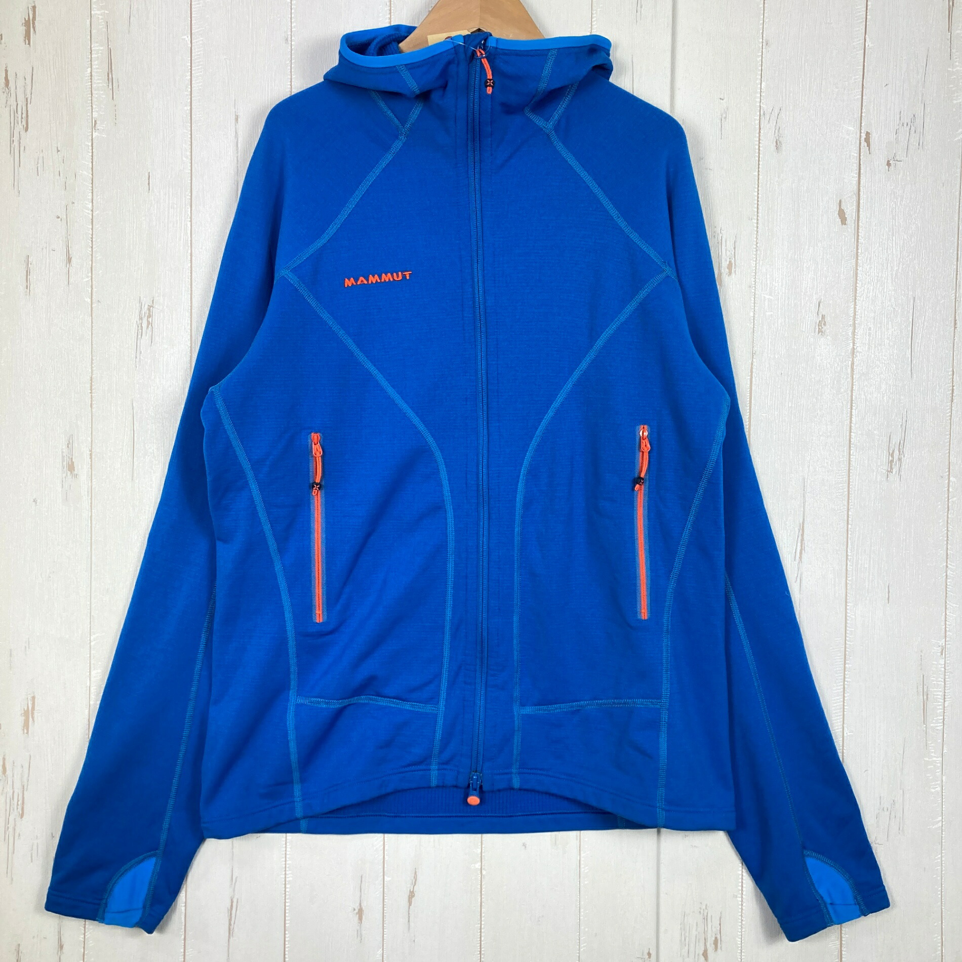 【Men\u0027s L 青色系】 Mammut ( マムート ) エイスワンド テック 上衣 Eiswand Tech Jacket? 手に入れる捉え所の無い アイガーエクストリームシリーズ ナイロン お召しもの トップス アウター 上衣 フリース z00055717  フ