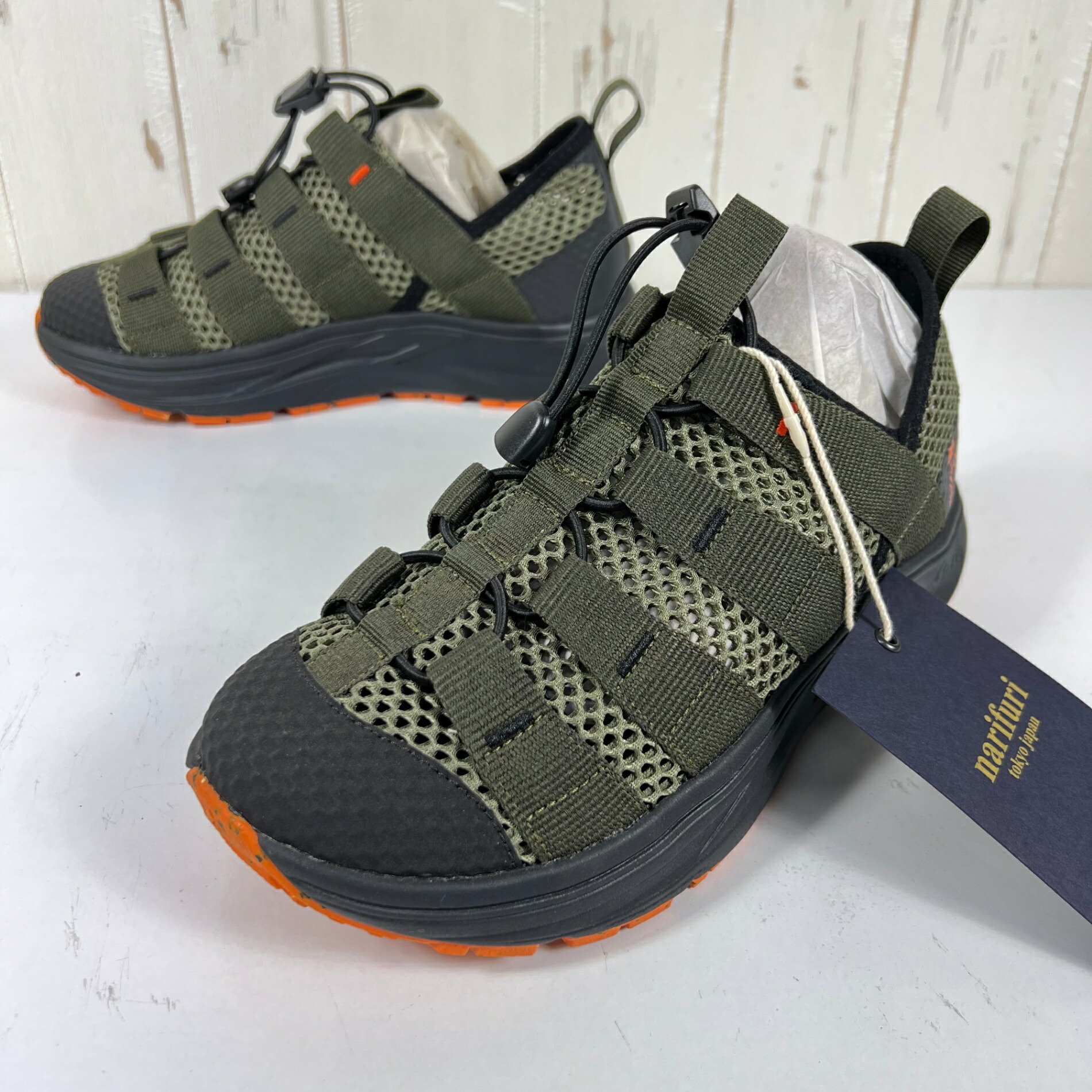 【Unisex 27.0糎 カーキ系】 rig footwear ( トレーラー フットウェア ) moja narifuri（ナリフリ）別注 ダブルネームモデル リカバリーシューズ NFRG-01 KHAKI z00055328 KHAKI リカバリーシューズ リラックスシュー