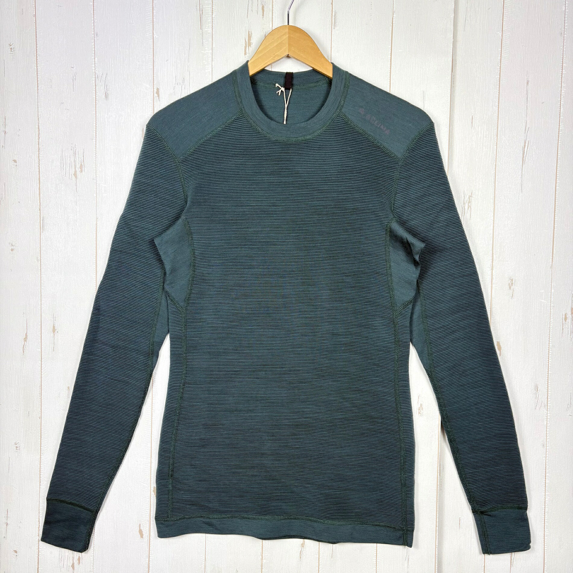 【Women's M グリーン系】 Aclima ( アクリマ ) ストリームウール クルーネック StreamWool Crewneck 108455 343 GREEN GABLES z00055905 343 GREEN GABLES ウール ロングスリーブTシャ｜セカンドギア 2ndGear 店