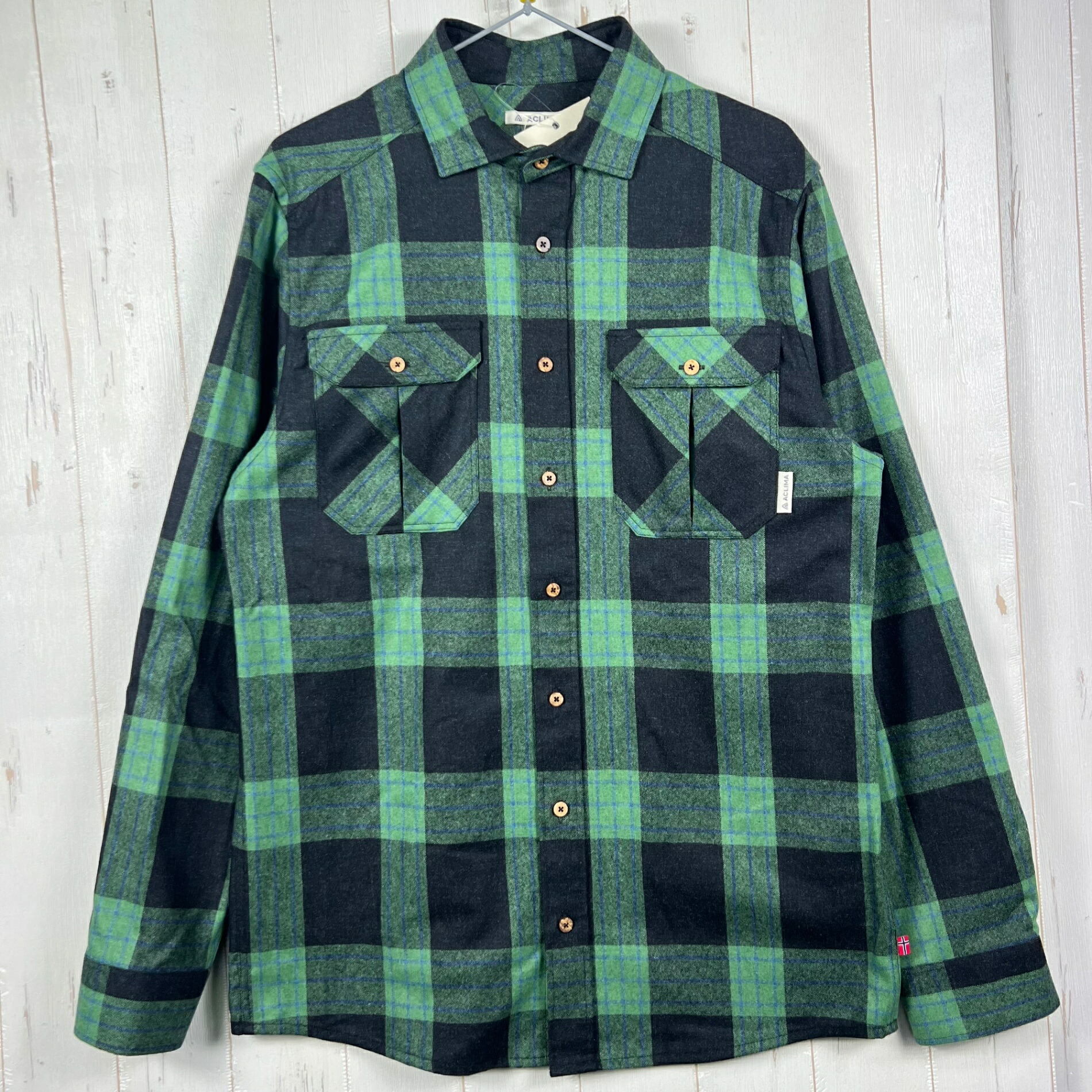 【Men\u0027s M 緑であること系】 Aclima ( アクリマ ) 余暇絨毛 リボーン 絨毛 プルオーバー LeisureWool ReBorn Wool Shirt 106310 369 CHECK DARK GREY/GREEN z00055900 369 CHE スポーツウェア・アクセサリー-メンズインナー-スポーツ用インナー