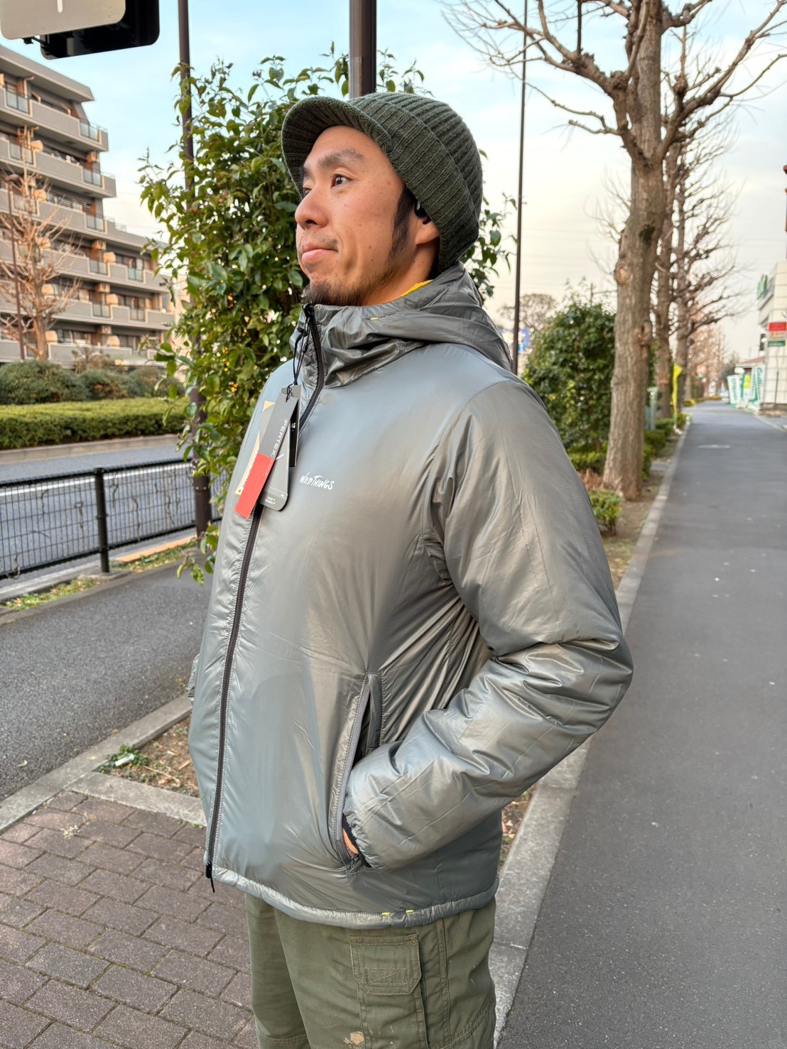 【Men M グレー系】 Wildthings ( ワイルドシングス ) リバーシブル ビレイ ジャケット Reversible Belay Jacket WT24120SK YEL×CGY z00056191 YEL×CGY 化繊インサレーション アウター
