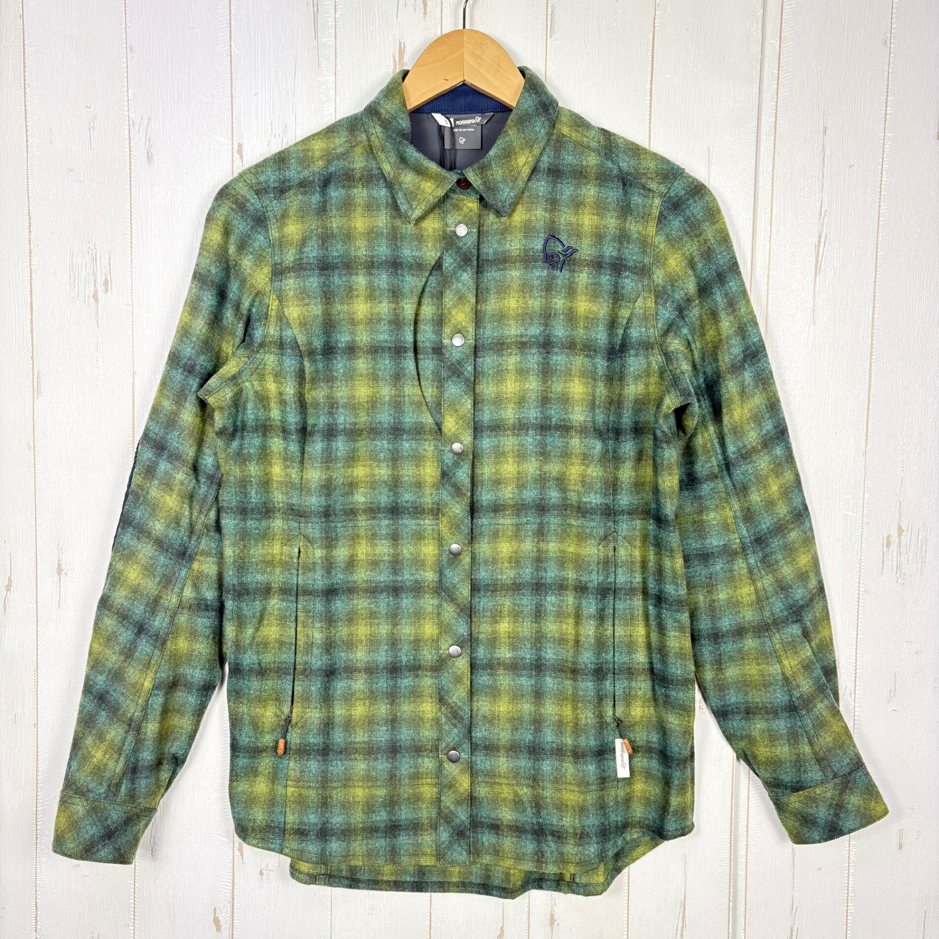 【Women\u0027s S カーキ緑であること系】 Norrona ( ノローナ ) タモック 羊毛 プルオーバー ウィメンズ Tamok Wool Shirt W\u0027s 1219-19 3001 ROSIN z00056114 3001 ROSIN 羊毛 ロングスリーブシャツ 下着類
