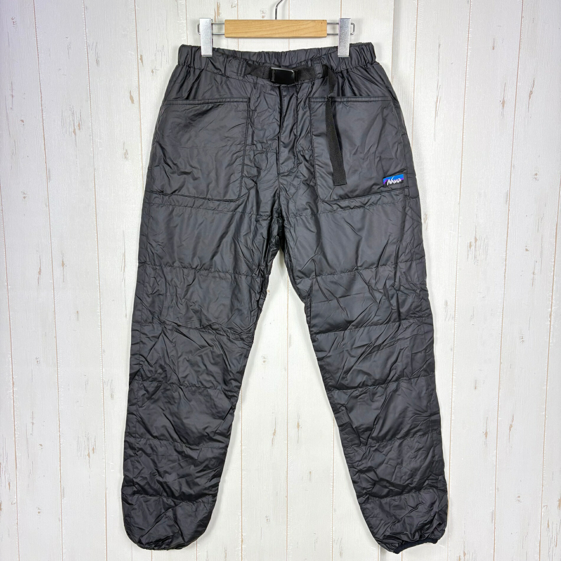 【Men\u0027s M 黒いこと系】 Nanga ( ナンガ ) 一風変わった 落ち込む ズボン下 Original Down Pants BLACK z00056062 BLACK ダウンインサレーション ロングズボン下 ボトムス 御召しもの