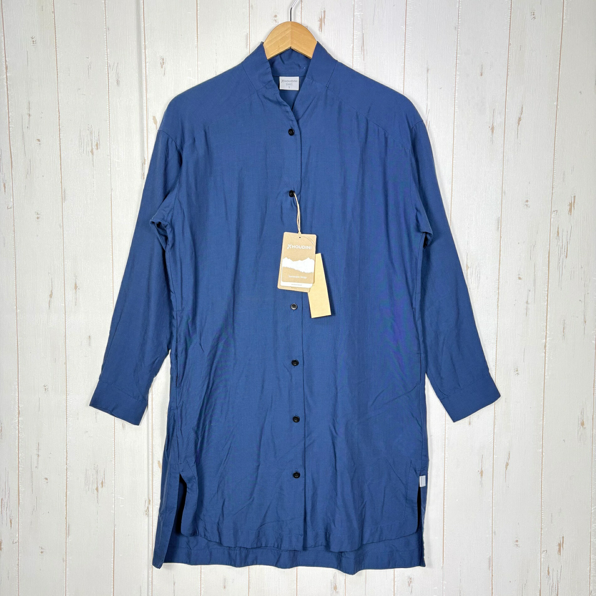 【Women\u0027s S 青碧系】 Houdini ( フーディニ ) ウィメンズ 天然木 御召しもの W\u0027s Tree Dress 860011 BIG BLUE LIGHT z00055999 BIG BLUE LIGHT 御召しもの 衣裳 御召しもの