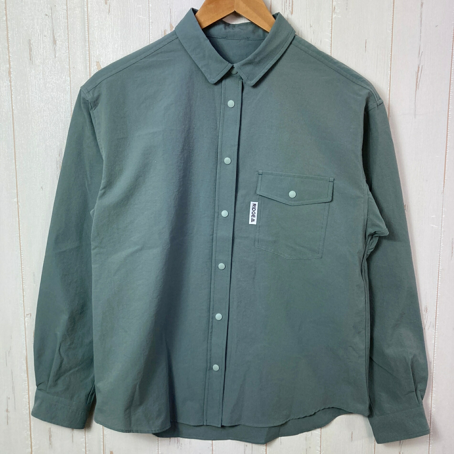 【Women\u0027s M 緑であること系】 Ridge Mountain Gear ( リッジマウンテンギア ) 第一義的 ロング衣袂 プルオーバー Coast Grey ポリエステル 御召しもの トップス 下着類 プルオーバー ロングスリーブシャツ 化繊 z00057285 Coas