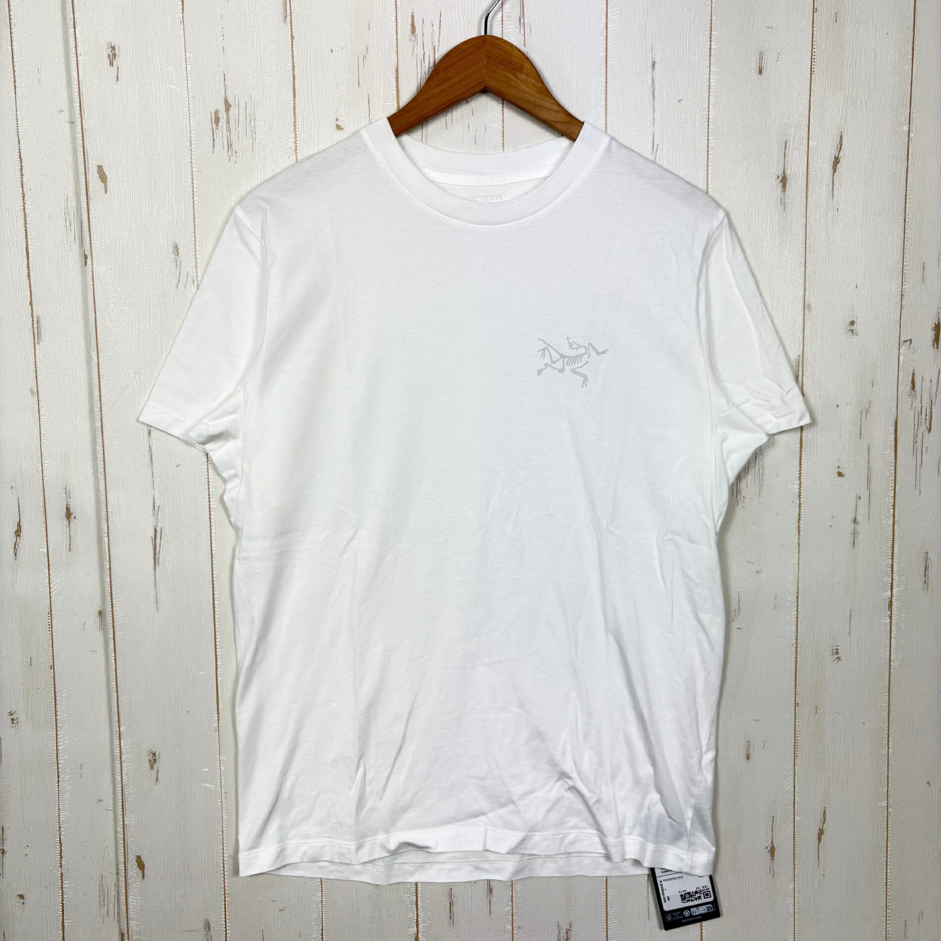 【Men\u0027s S 白いこと系】 Arcteryx ( アークテリクス ) クラッグ エスエル 綿織物 遊撃手 捩り Kragg SL Cotton SS White Light 綿織物 お召しもの トップス 肌付き プルオーバー 遊撃手捩りティーシャツ 労働者の一団ネ スポーツ用インナー-スポーツ・アウトドア-トップス