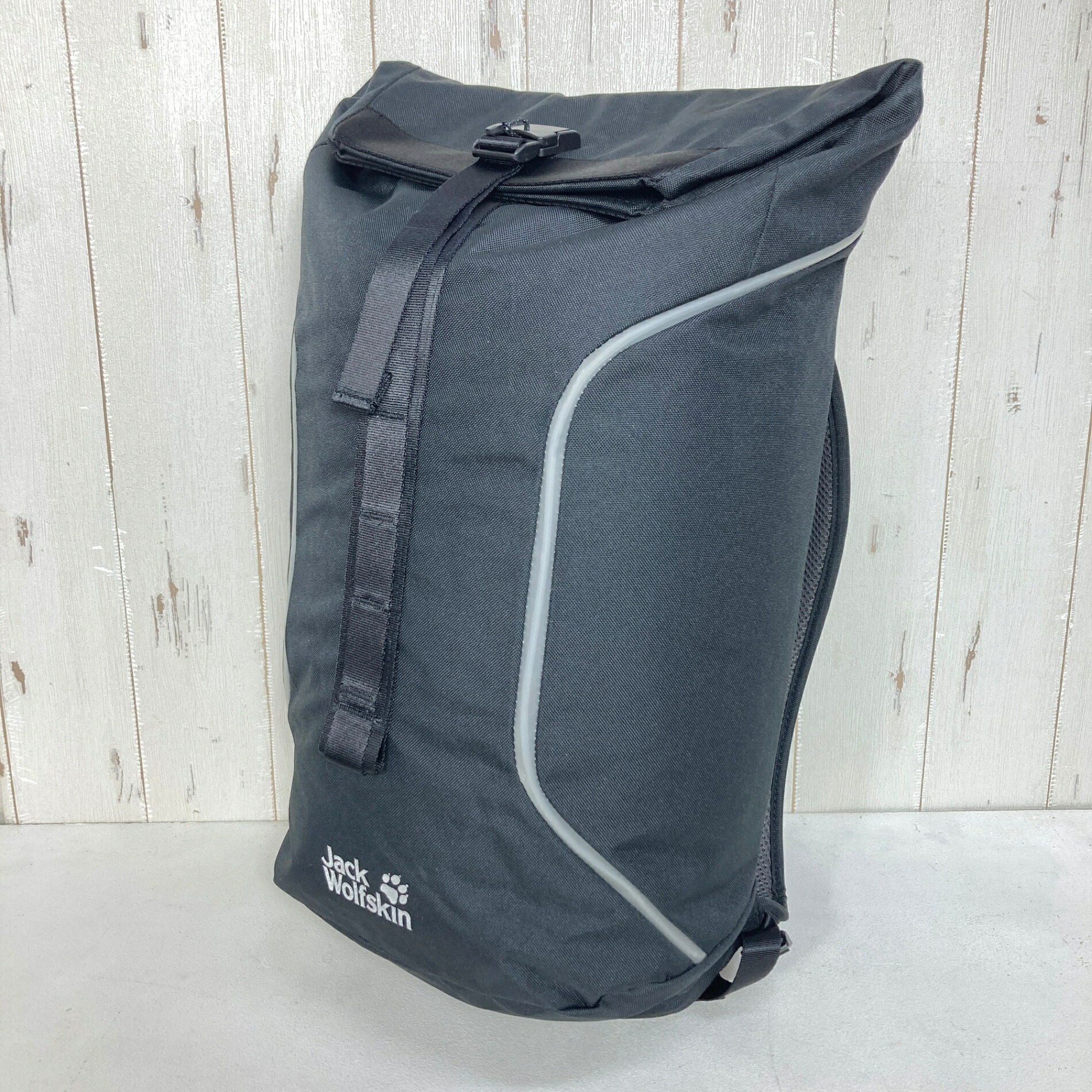 【OneSize ブラック系】 Jackwolfskin ( ジャックウルフスキン ) オールスパーク ロールトップ バックパック Allspark Roll-Top Backpack ポリエステル バッグ ストレージ バックパック デイパック 容量【～29L】 z｜セカンドギア 2ndGear 店