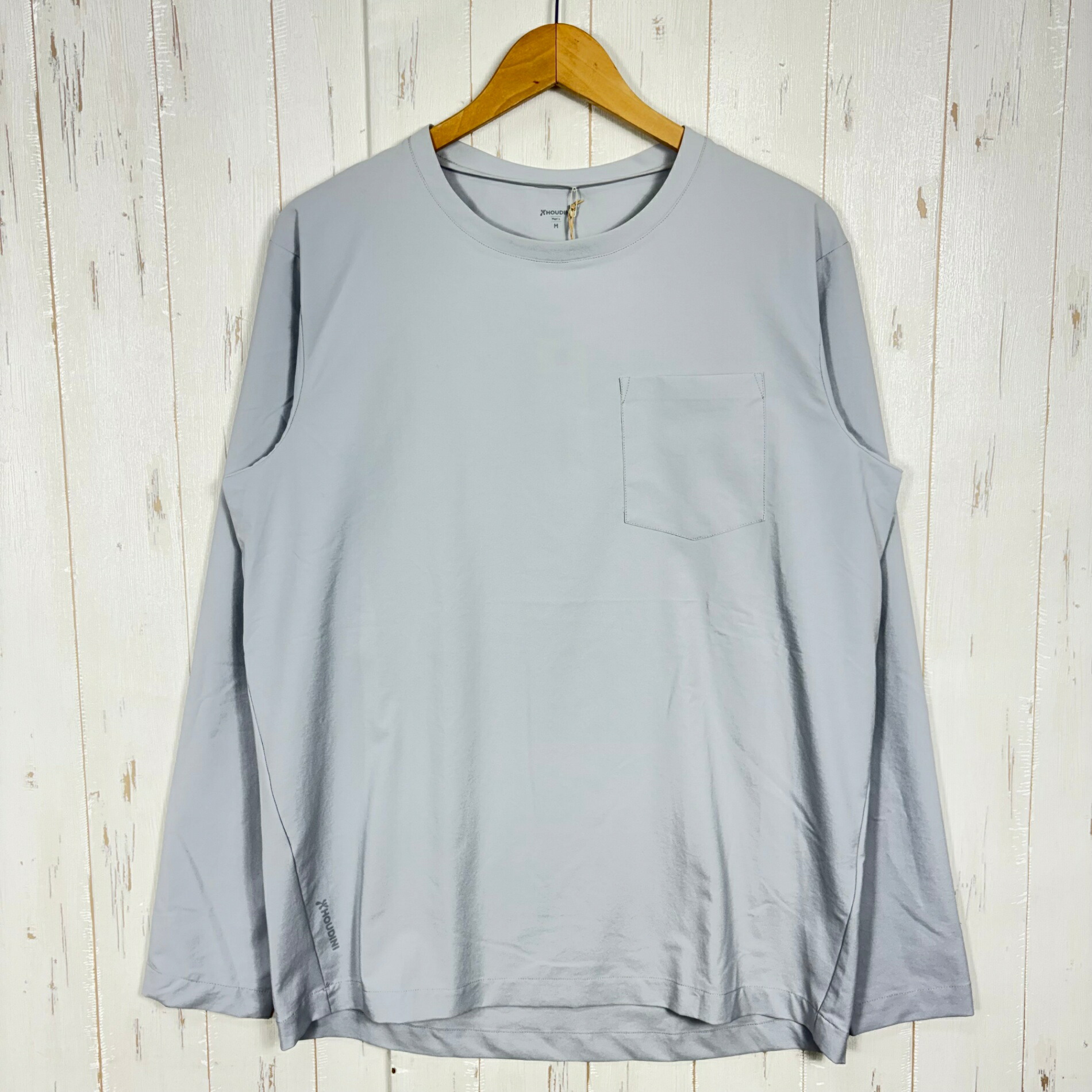 【Men\u0027s M 薄墨色系】 Houdini ( フーディニ ) メンズ 押しかぶせる労働者の一団 ロング捩り M\u0027s Cover Crew Long Sleeve 258694 ground grey z00058227 ground grey 化繊 ロング捩りTシ メンズインナー-スポーツ・アウトドア
