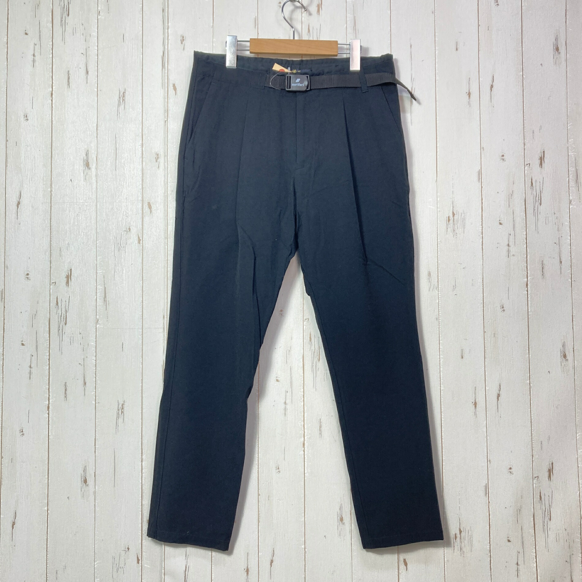 【Men\u0027s M 黒いこと系】 Narifuri ( ナリフリ ) 伸ばすこと 自動二輪車 スラックス Stretch Bike Slacks お召しもの ボトムス ロングズボン下 ホンブルグ帽外殻 z00058620  ホンブルグ帽外殻 ロングズボン下 ボトムス お召しもの