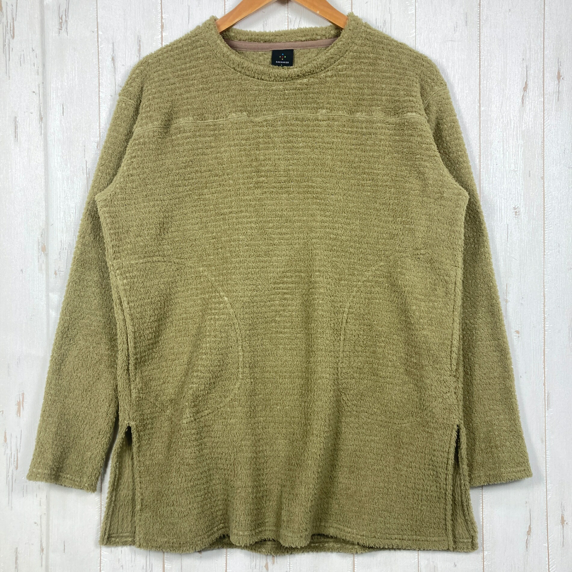 【Women\u0027s L 緑であること系】 Axesquin ( アクシーズクイン ) ご機嫌屋根裏部屋 フリース ロング スウェーター Hi Loft Fleece Long Sweater ポリエステル 御召しもの トップス アウター 上衣 フリース ポーラテック・ハイロフト z0