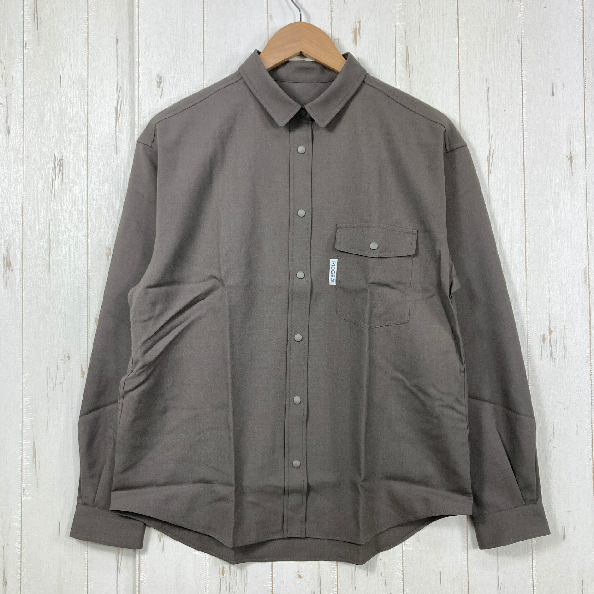 【Women\u0027s L 赤銅色系】 Ridge Mountain Gear ( リッジマウンテンギア ) メリノベーシック ロング衣袂 プルオーバー Merino Basic Long Sleeve Shirt Cinder Brown z00058949 Cinder