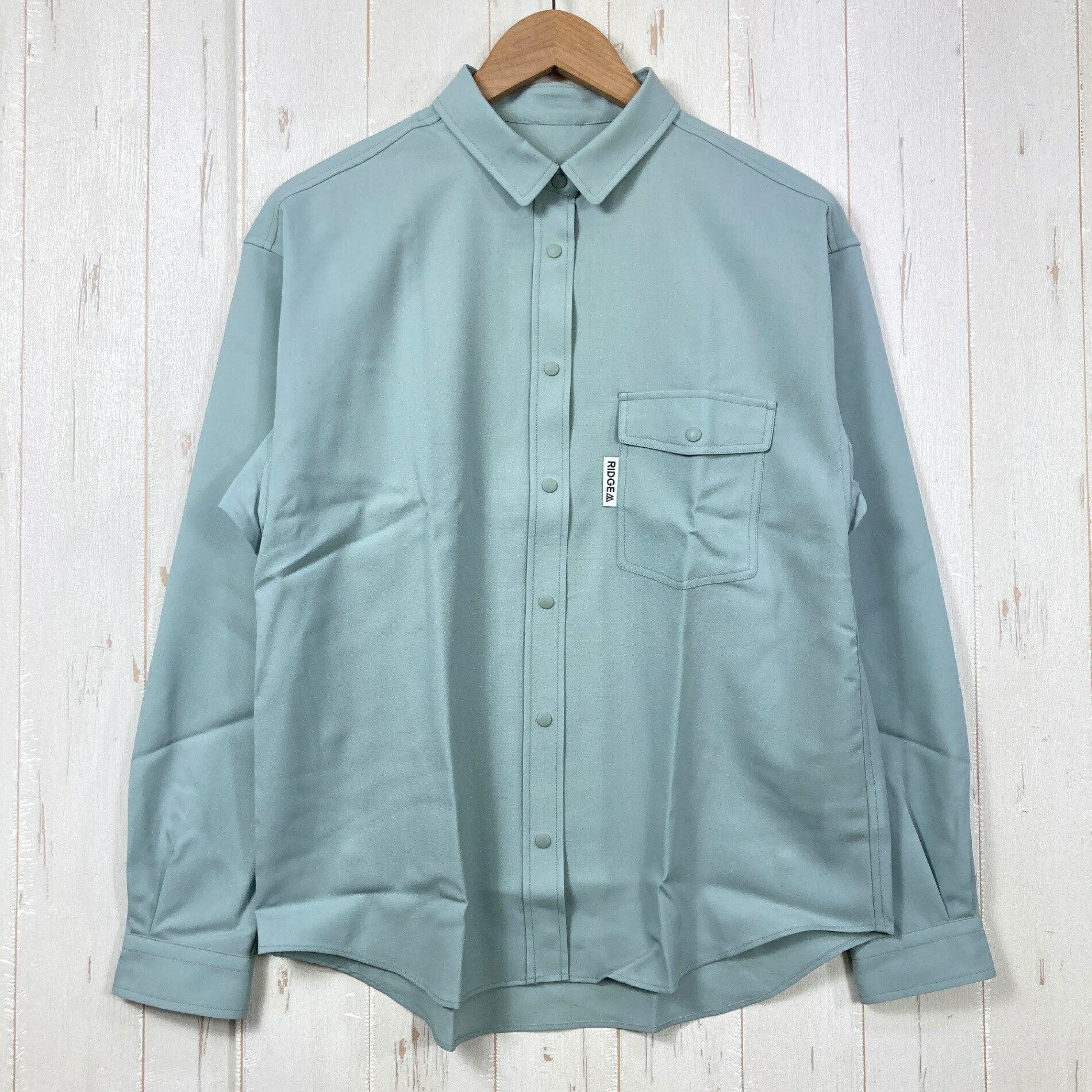 【Women\u0027s M 緑であること系】 Ridge Mountain Gear ( リッジマウンテンギア ) メリノ 第一義的 ロング衣袂 プルオーバー Merino Basic Long Sleeve Shirt Sage Fog z00058942 Sage Fog ウ