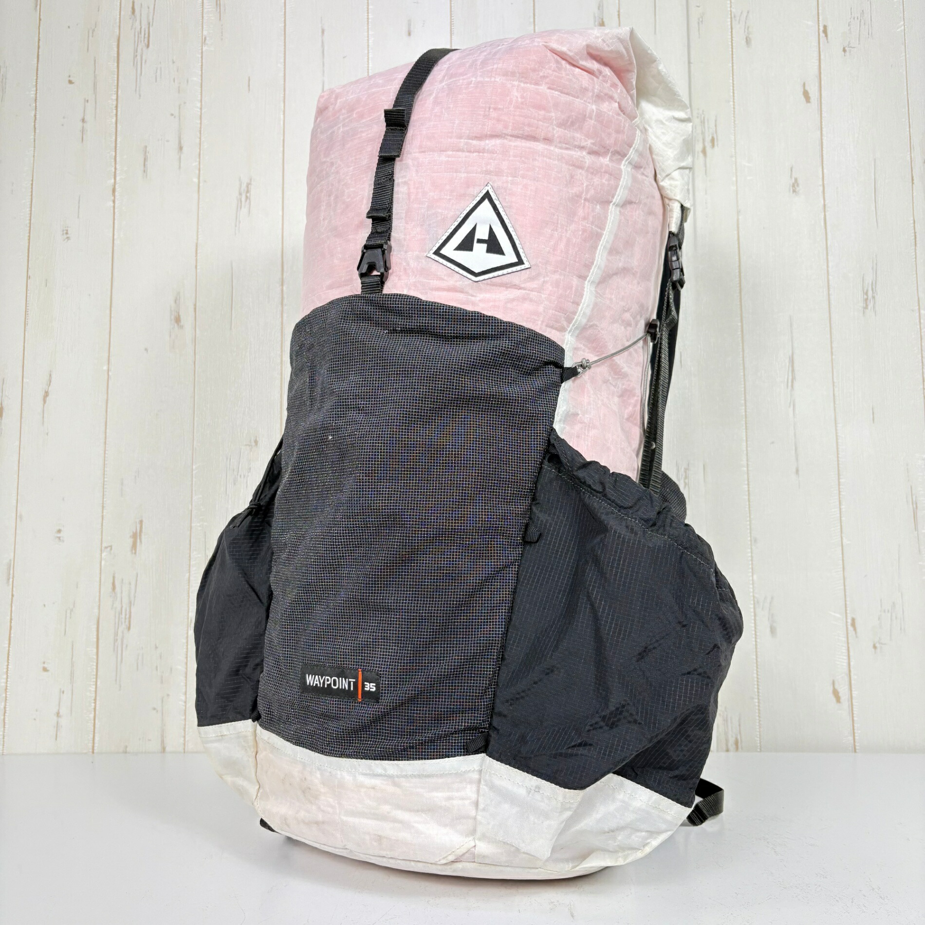 【Unisex L 白いこと系】 Hyperlite Mountain Gear Hmg ( ハイパーライトマウンテンギア ) 通い路尖んがり 35 WayPoint 35 ナイロン 御徒面子 記憶装置 うしろ側風呂敷き包み 電気容量【30L～54L】 DCF ( ダイニーマ・コ