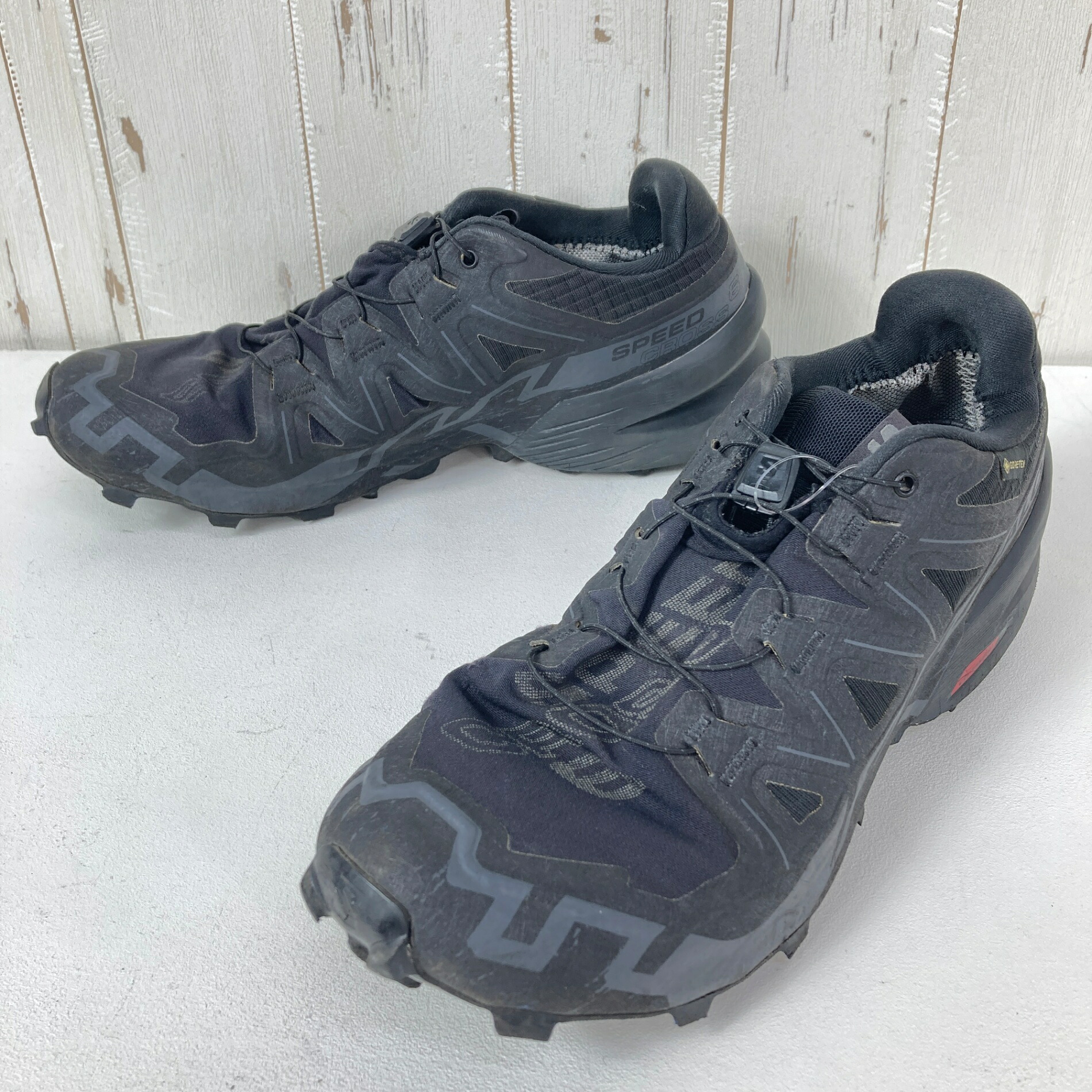 【Men\u0027s 27.0糎 黒いこと系】 Salomon ( サロモン ) 素早さ差し交わす 6 ゴアテックス SPEEDCROSS 6 GORE-TEX フットウェア トレイルランニングシューズ z00059077  トレイルランニングシューズ フットウェア