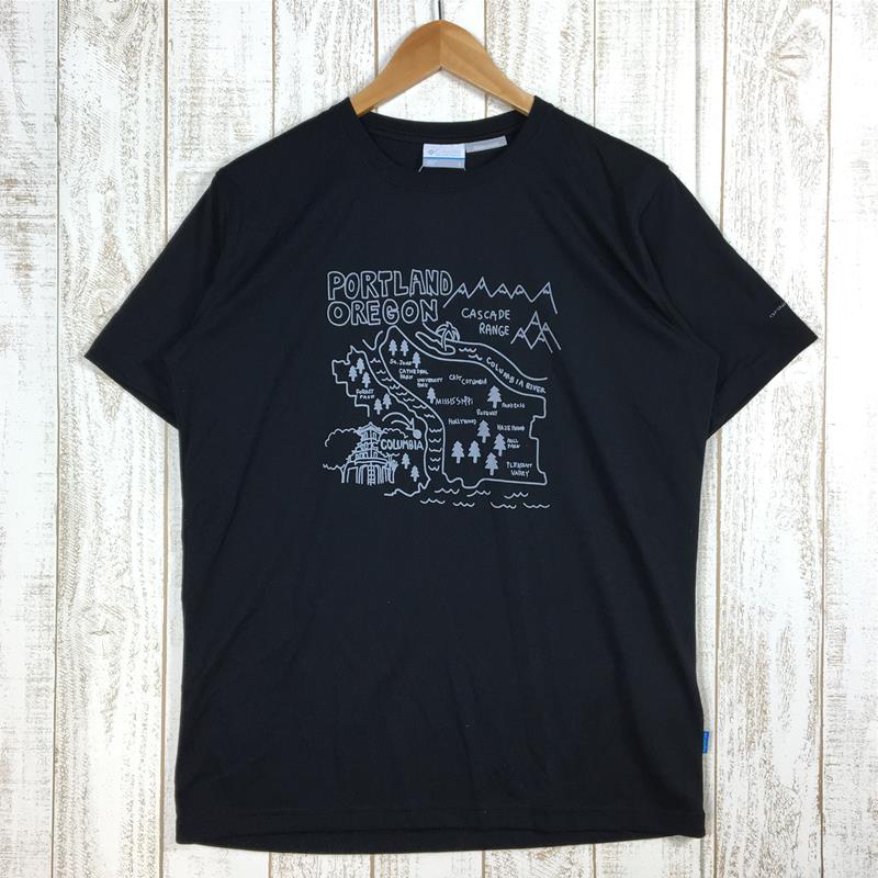 即納 中古 Men S L コロンビア ウィンディング コブルストーン Tシャツ Winding Cobblestone Tee Columbia Pm1229 ブラック系