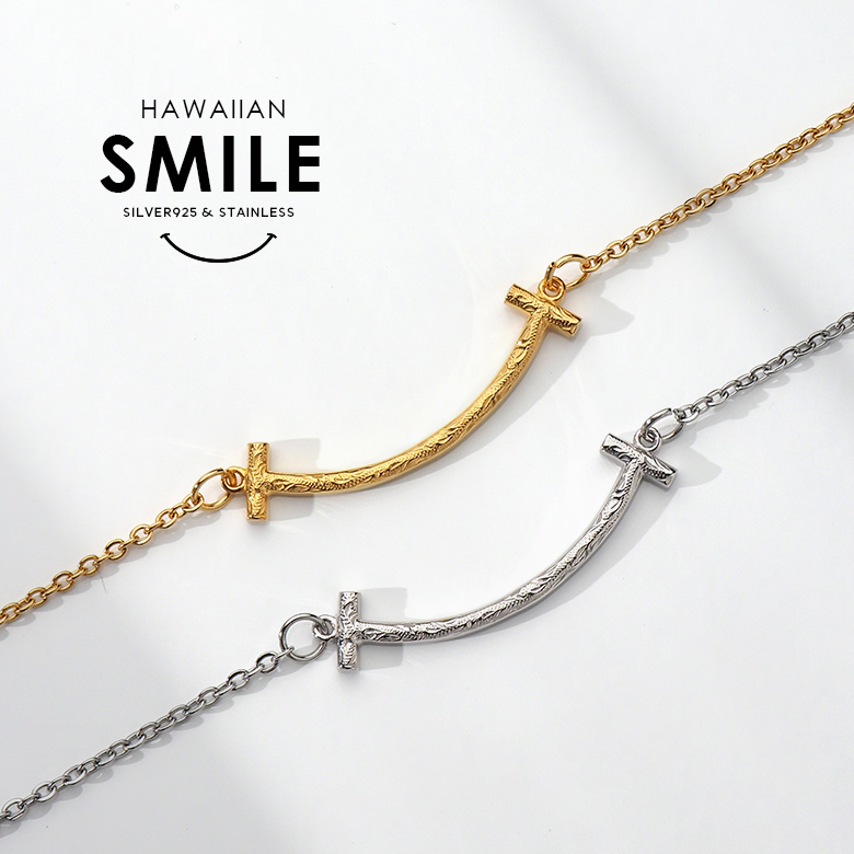 楽天市場】スマイル ネックレス シルバー925 ニコちゃんマーク