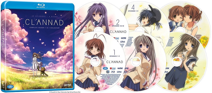 CLANNAD -クラナド- 第1+2期 全49話BOXセット 新盤 ブルーレイ【Blu-ray】画像