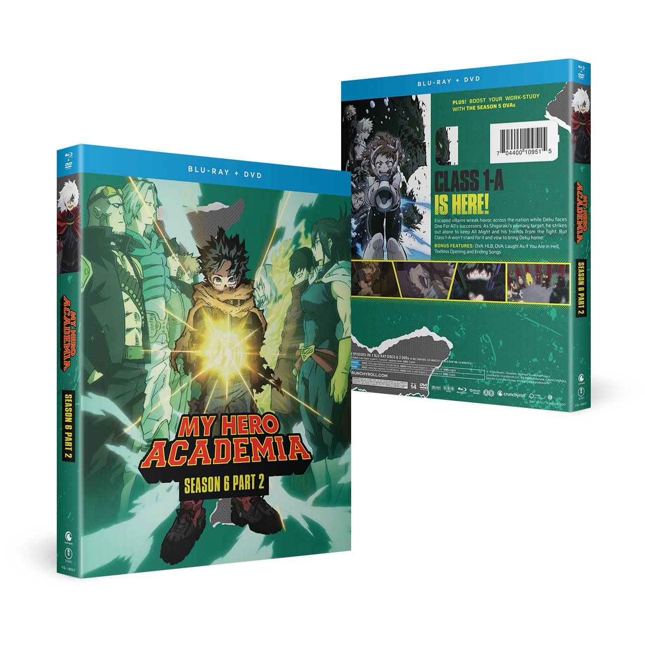 僕のヒーローアカデミア 第6期パート2 127話-138話コンボパック ブルーレイ+DVDセット【Blu-ray】｜ツーアール　店