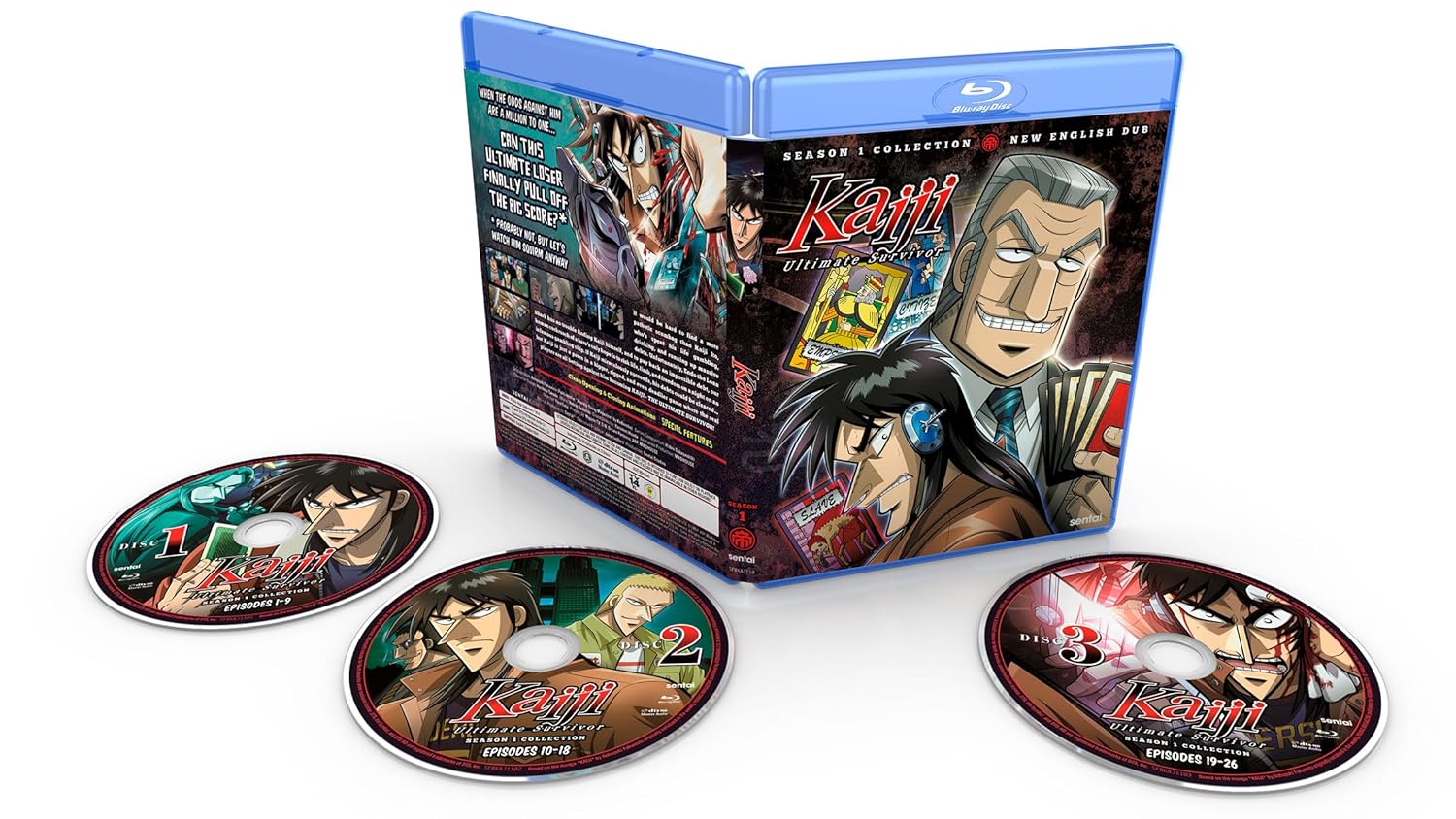 逆境無頼カイジ 第1期 全26話BOXセット 新盤(英語吹き替え有り) ブルーレイ【Blu-ray】画像