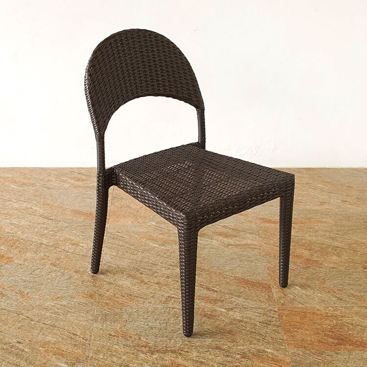 スタッキングチェア アウトドア家具 ガーデン家具 シンセティックラタン 軽量|ナイススタイル