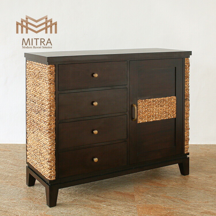 楽天市場】ウォーターヒヤシンス チェスト 9杯 アジアン家具 完成品