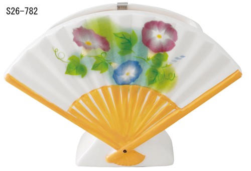 扇子 丸蚊遣器 あさがお 蚊遣器 蚊遣り器 蚊取り線香入れ 陶器 レトロ 和モダン 和風 おしゃれ 敬老の日 和室 和テイスト 和雑貨 可愛い 置き物 置物 飾り物 Marcsdesign Com