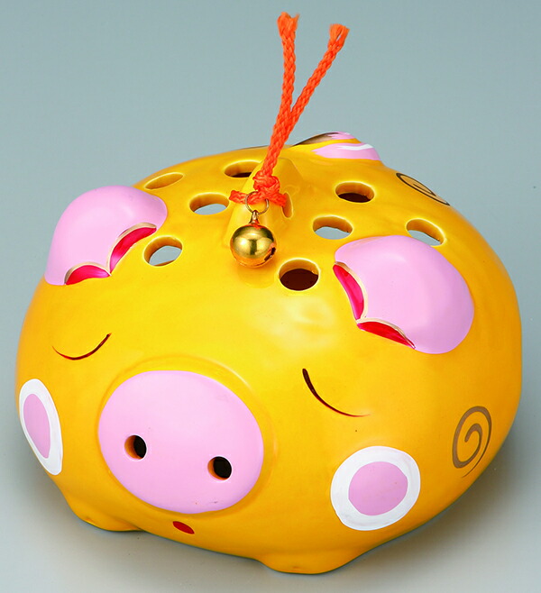 蚊とり器 ぶた 黄 蚊遣り器 日本製 陶器 蚊遣 置物 オブジェ ミニチュア 飾り物 和雑貨 レトロ かわいい 豚 夏 可愛い おしゃれ ノスタルジック 国産 贈り物 プレゼント 敬老の日 ギフト Educaps Com Br