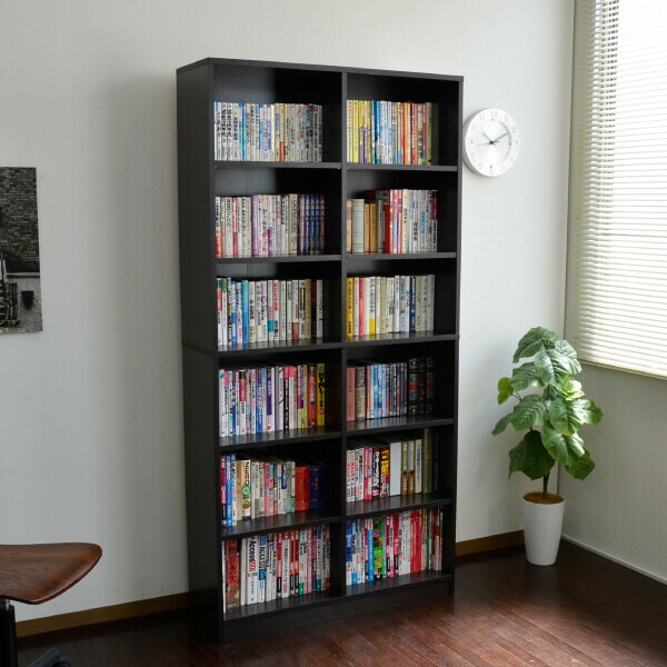 激安通販の 多目的ラック 送料無料 本棚 おしゃれ Dvdラック 木製 オープンラック 収納 マガジンラック コミックラック スリム 大容量 ブラウン 幅90cm 書棚 収納棚 Sg S005 Www Cuberoot Co