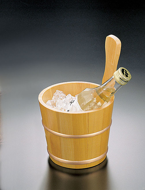 椹 片手冷酒クーラー キッチン 酒器 日本製 木製 桶 料理演出 飲食店 ホテル 旅館