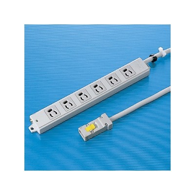 工事物件タップ　3Ｐ・6個口・5ｍ　ハーネスプラグ付　抜け止めタイプ　マグネット付　ＴＡＰ－ＫＨ6－5